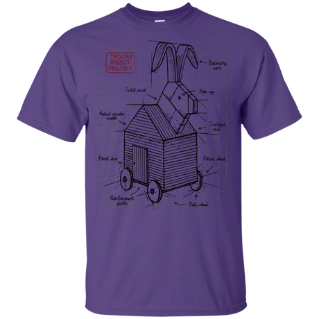 T-Shirts Purple / YXS Trojan Rabbit Plan Youth T-Shirt