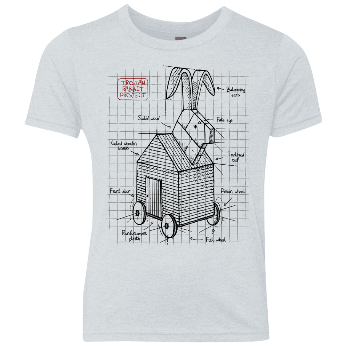 Trojan Rabbit Plan Youth Triblend T-Shirt