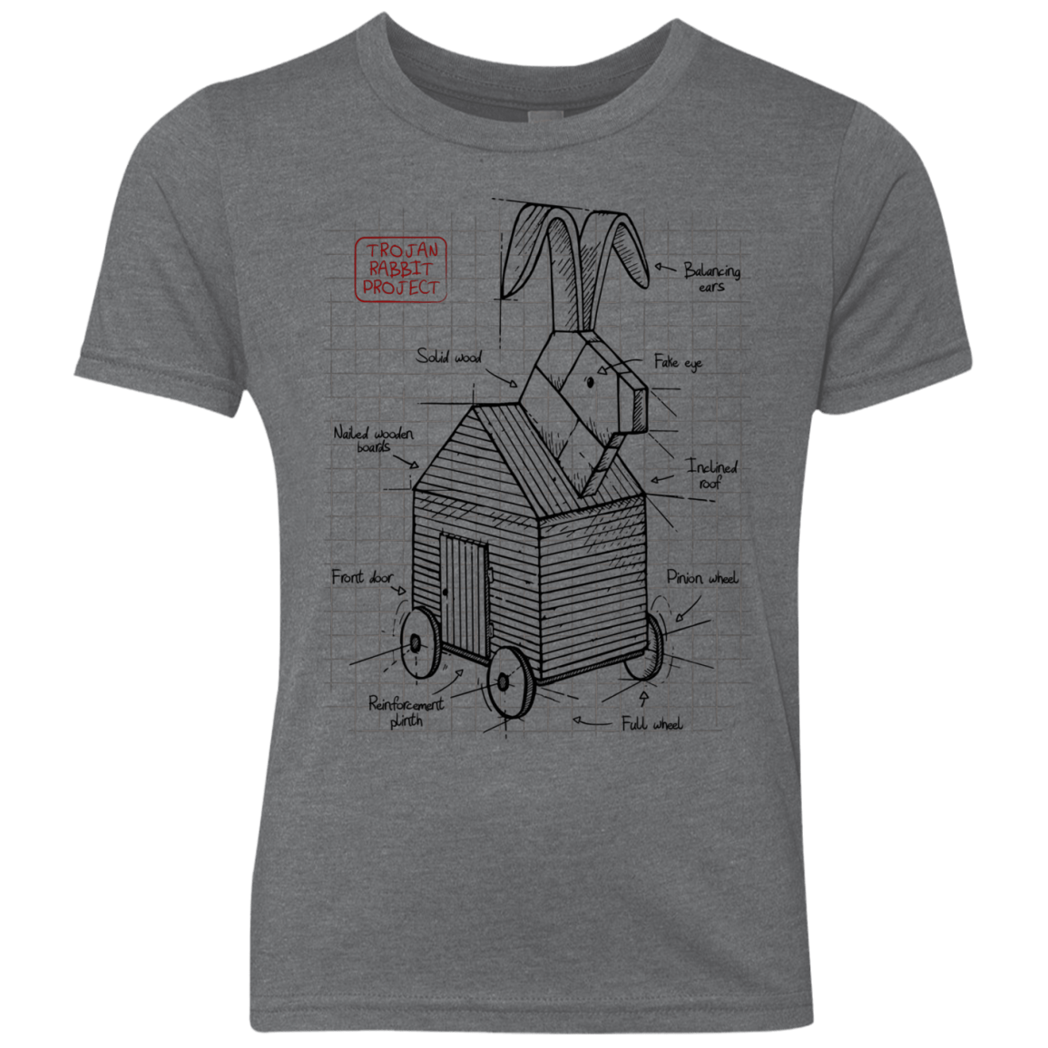 Trojan Rabbit Plan Youth Triblend T-Shirt