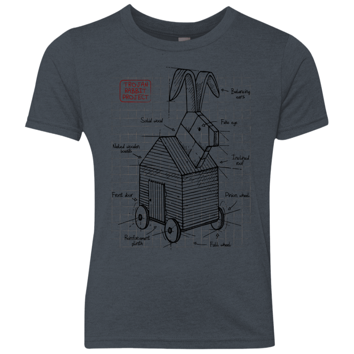 Trojan Rabbit Plan Youth Triblend T-Shirt