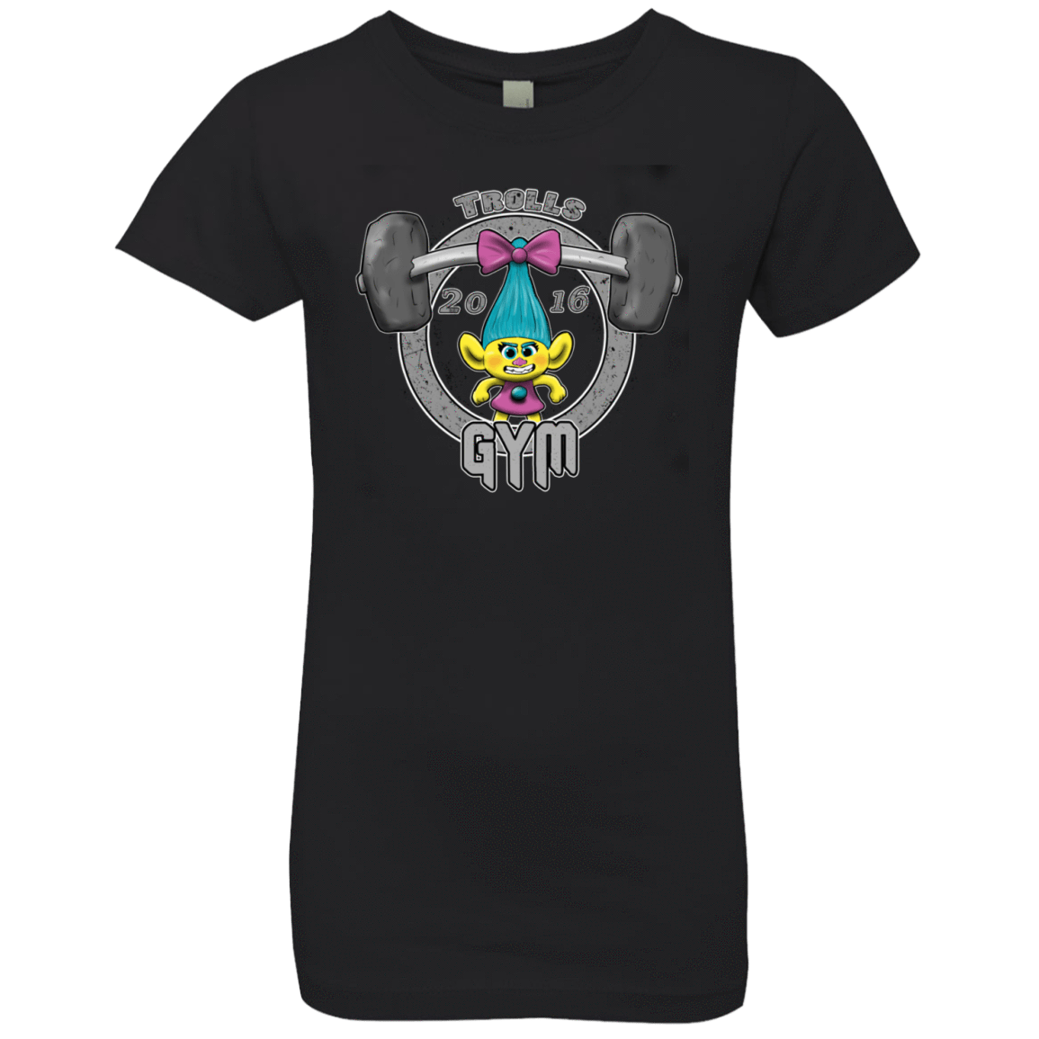 T-Shirts Black / YXS Trolls Gym Girls Premium T-Shirt