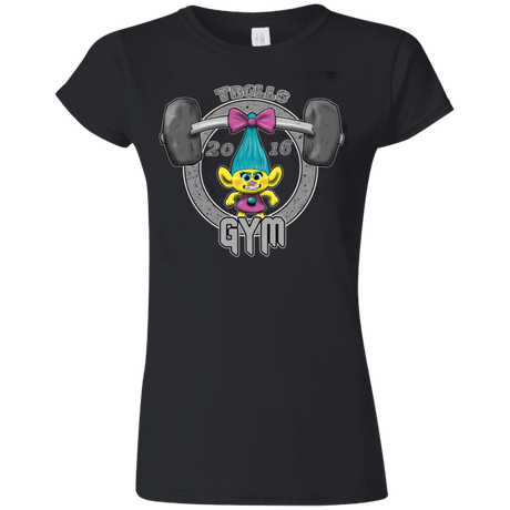 T-Shirts Black / S Trolls Gym Junior Slimmer-Fit T-Shirt