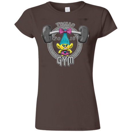 T-Shirts Dark Chocolate / S Trolls Gym Junior Slimmer-Fit T-Shirt