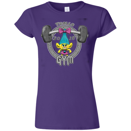 T-Shirts Purple / S Trolls Gym Junior Slimmer-Fit T-Shirt