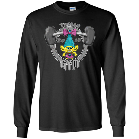 T-Shirts Black / S Trolls Gym Men's Long Sleeve T-Shirt