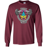 T-Shirts Maroon / S Trolls Gym Men's Long Sleeve T-Shirt