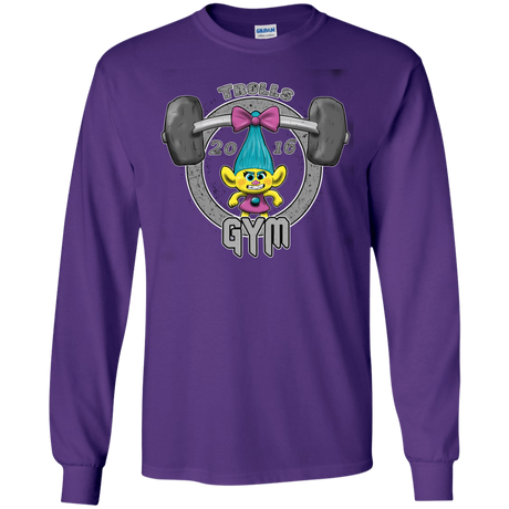 T-Shirts Purple / S Trolls Gym Men's Long Sleeve T-Shirt