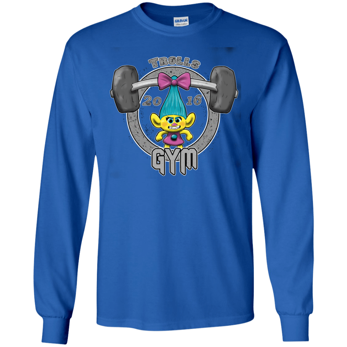 T-Shirts Royal / S Trolls Gym Men's Long Sleeve T-Shirt