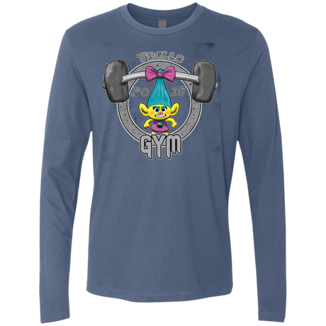 T-Shirts Indigo / S Trolls Gym Men's Premium Long Sleeve