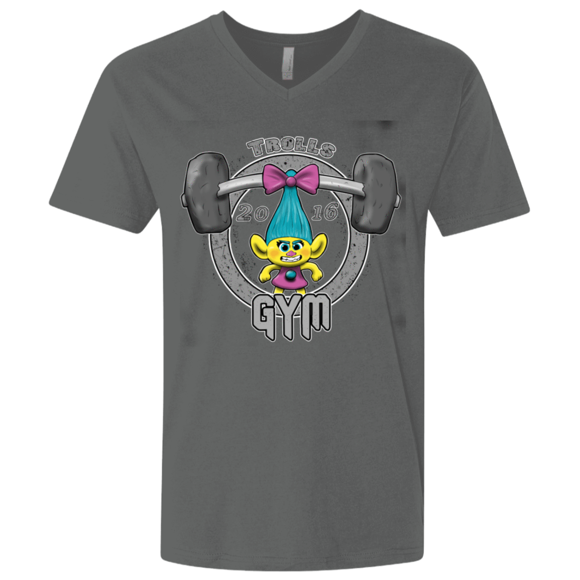 T-Shirts Heavy Metal / X-Small Trolls Gym Men's Premium V-Neck