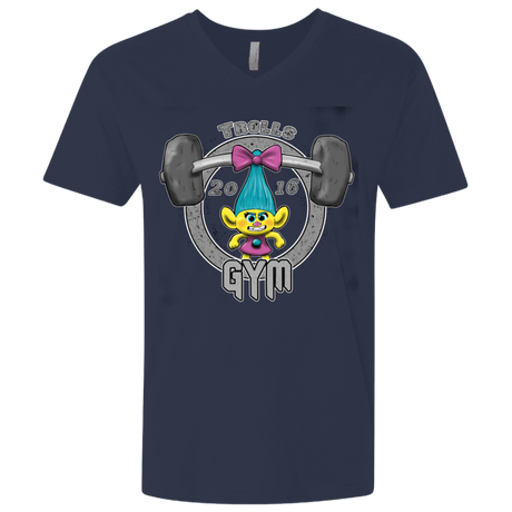 T-Shirts Midnight Navy / X-Small Trolls Gym Men's Premium V-Neck