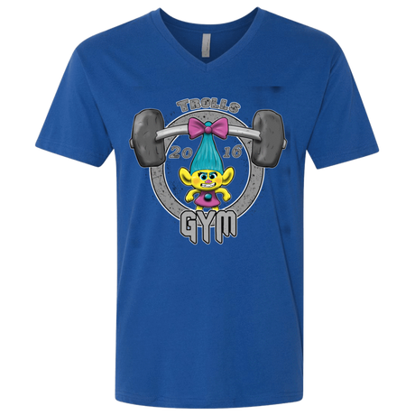 T-Shirts Royal / X-Small Trolls Gym Men's Premium V-Neck