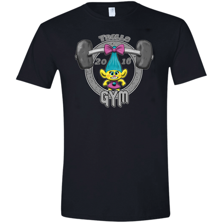 T-Shirts Black / X-Small Trolls Gym Men's Semi-Fitted Softstyle
