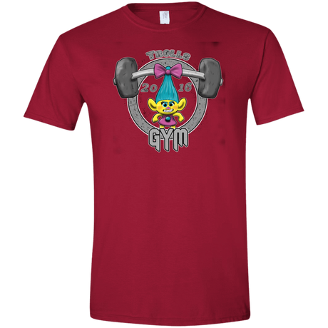 T-Shirts Cardinal Red / S Trolls Gym Men's Semi-Fitted Softstyle