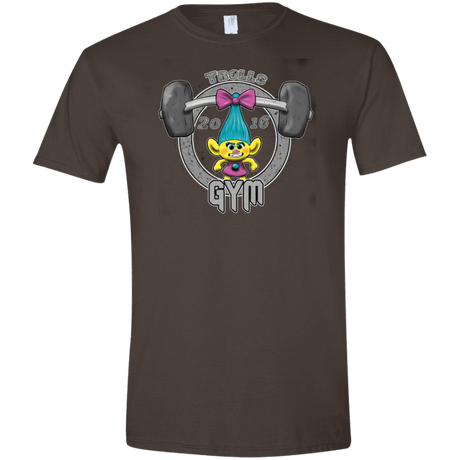 T-Shirts Dark Chocolate / S Trolls Gym Men's Semi-Fitted Softstyle