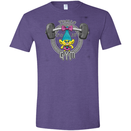 T-Shirts Heather Purple / S Trolls Gym Men's Semi-Fitted Softstyle