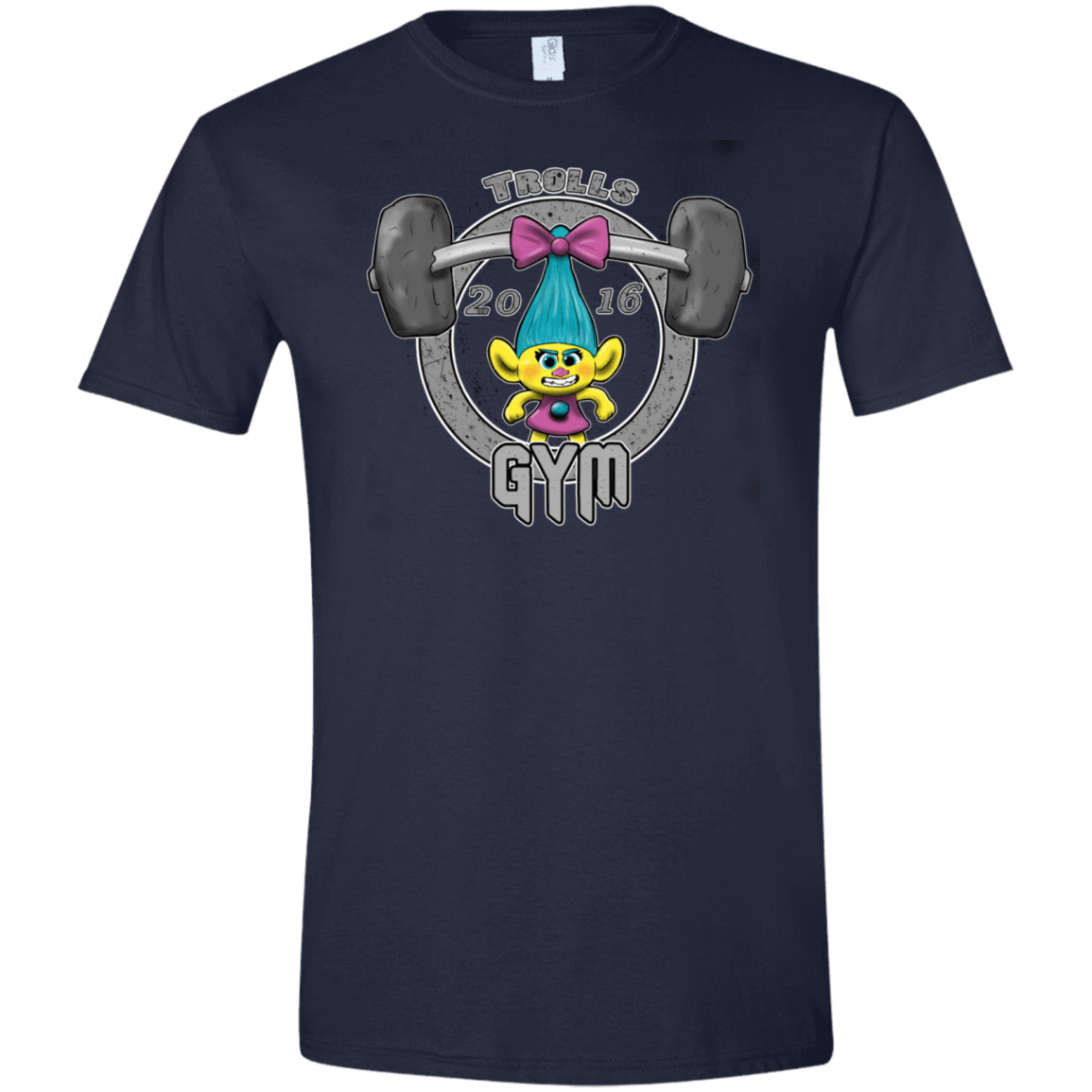 T-Shirts Navy / X-Small Trolls Gym Men's Semi-Fitted Softstyle