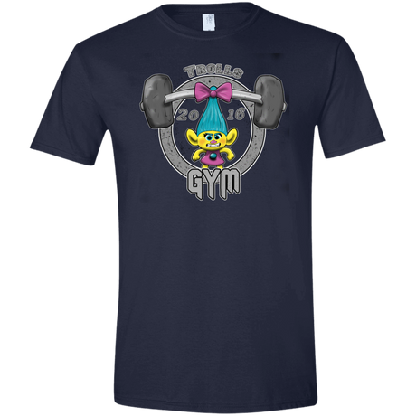 T-Shirts Navy / X-Small Trolls Gym Men's Semi-Fitted Softstyle