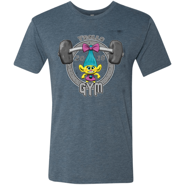 T-Shirts Indigo / S Trolls Gym Men's Triblend T-Shirt