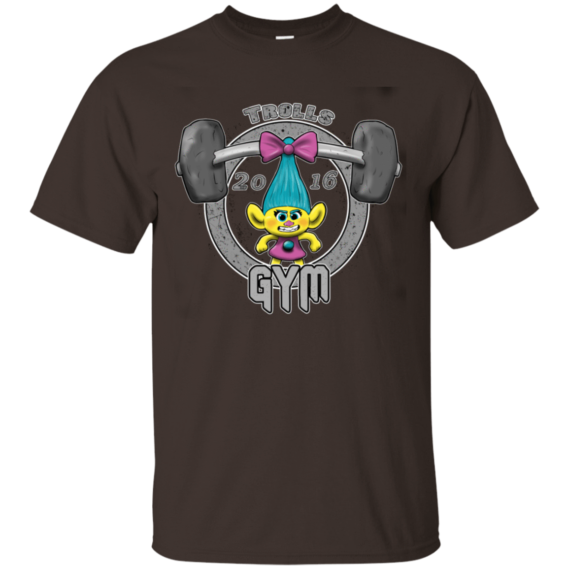 T-Shirts Dark Chocolate / S Trolls Gym T-Shirt