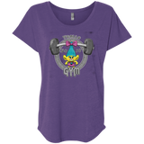 T-Shirts Purple Rush / X-Small Trolls Gym Triblend Dolman Sleeve