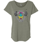 T-Shirts Venetian Grey / X-Small Trolls Gym Triblend Dolman Sleeve