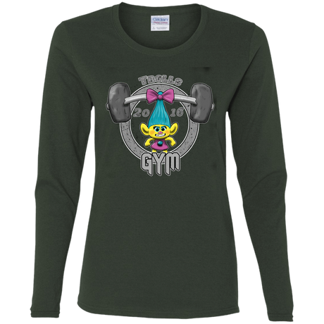 T-Shirts Forest / S Trolls Gym Women's Long Sleeve T-Shirt