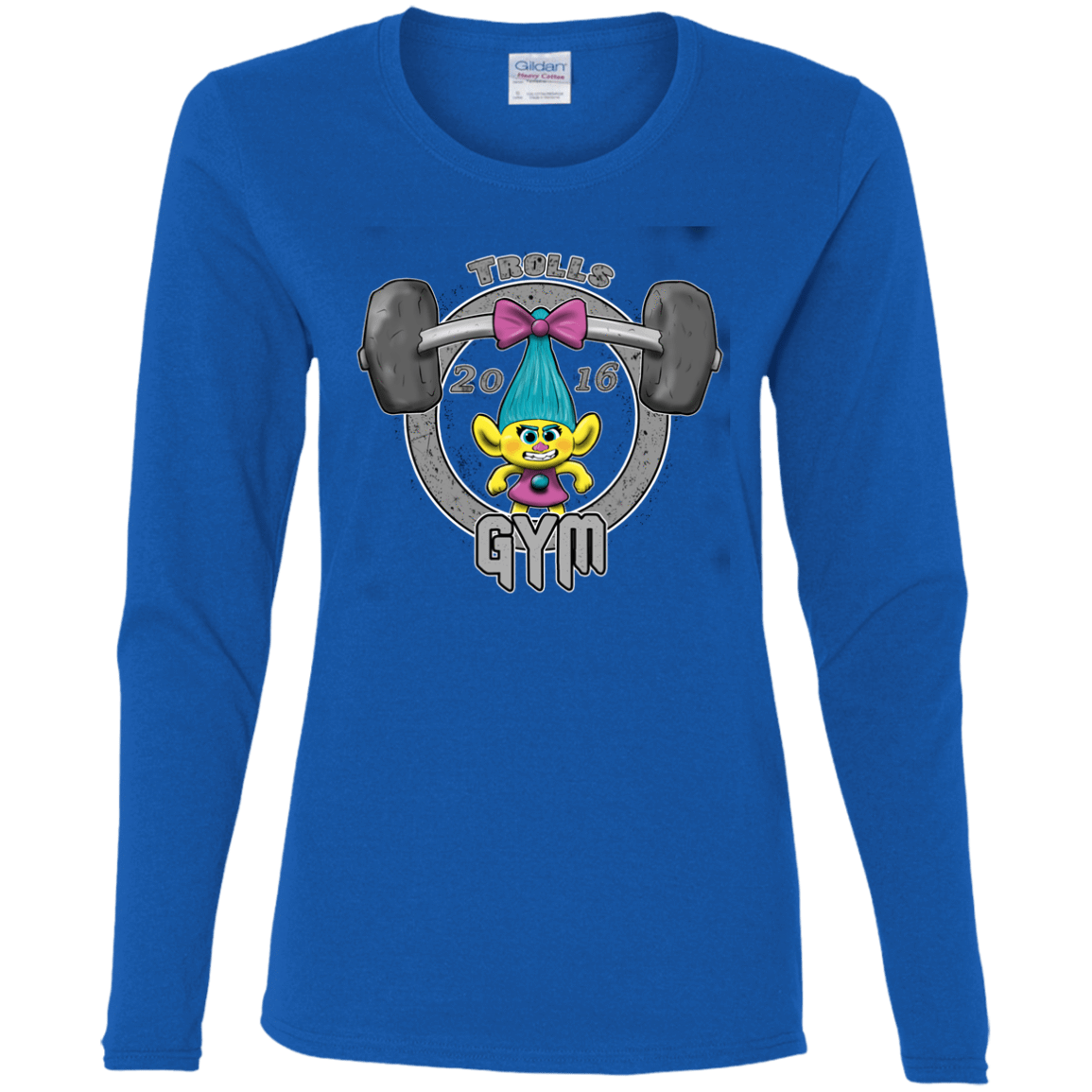 T-Shirts Royal / S Trolls Gym Women's Long Sleeve T-Shirt