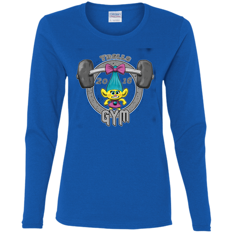 T-Shirts Royal / S Trolls Gym Women's Long Sleeve T-Shirt