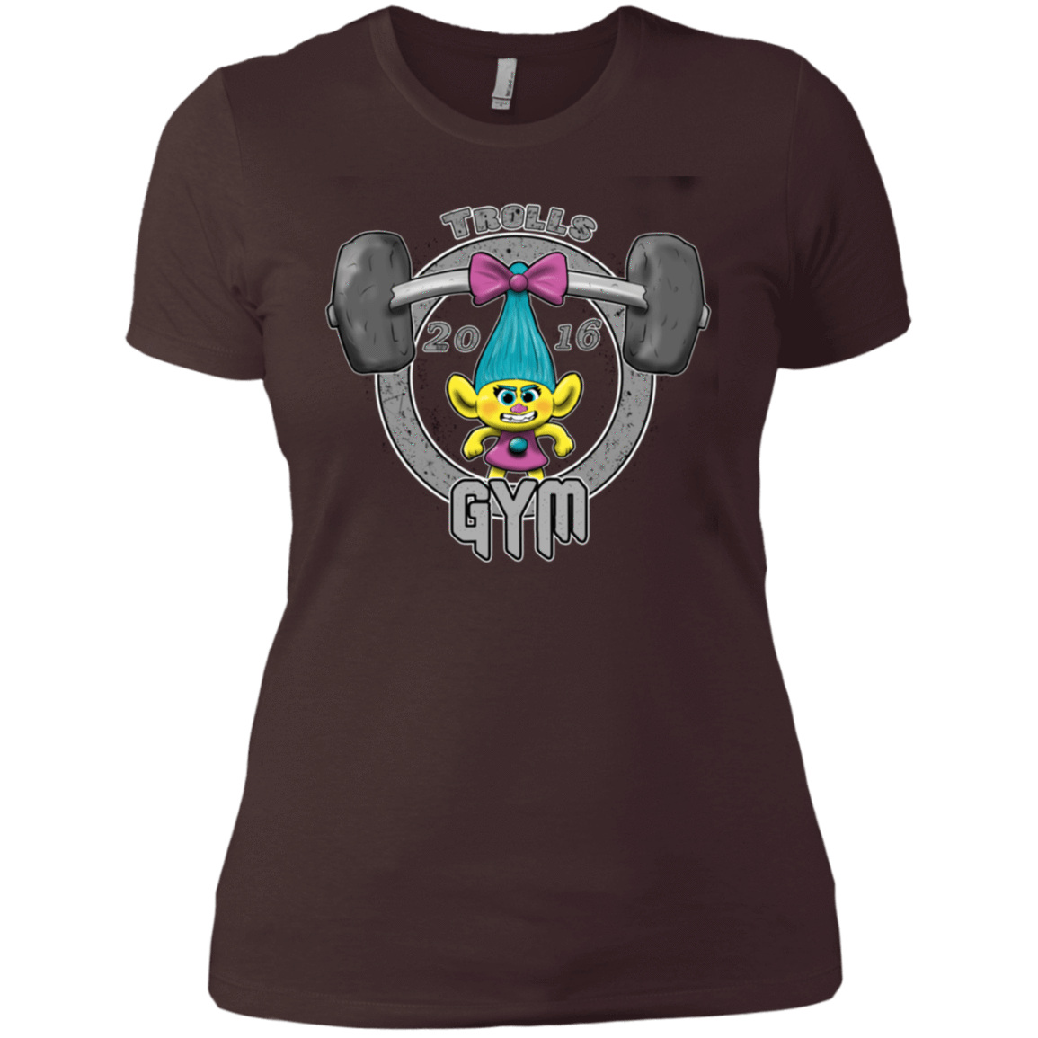 T-Shirts Dark Chocolate / X-Small Trolls Gym Women's Premium T-Shirt