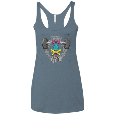 T-Shirts Indigo / X-Small Trolls Gym Women's Triblend Racerback Tank