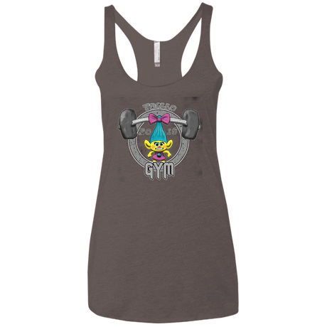 T-Shirts Macchiato / X-Small Trolls Gym Women's Triblend Racerback Tank