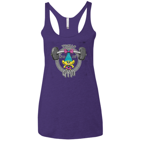T-Shirts Purple Rush / X-Small Trolls Gym Women's Triblend Racerback Tank