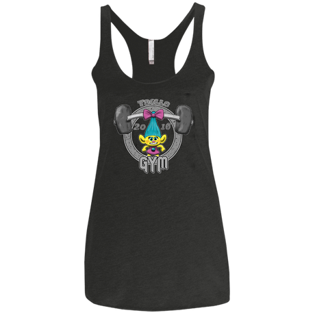 T-Shirts Vintage Black / X-Small Trolls Gym Women's Triblend Racerback Tank