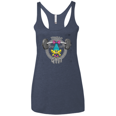 T-Shirts Vintage Navy / X-Small Trolls Gym Women's Triblend Racerback Tank