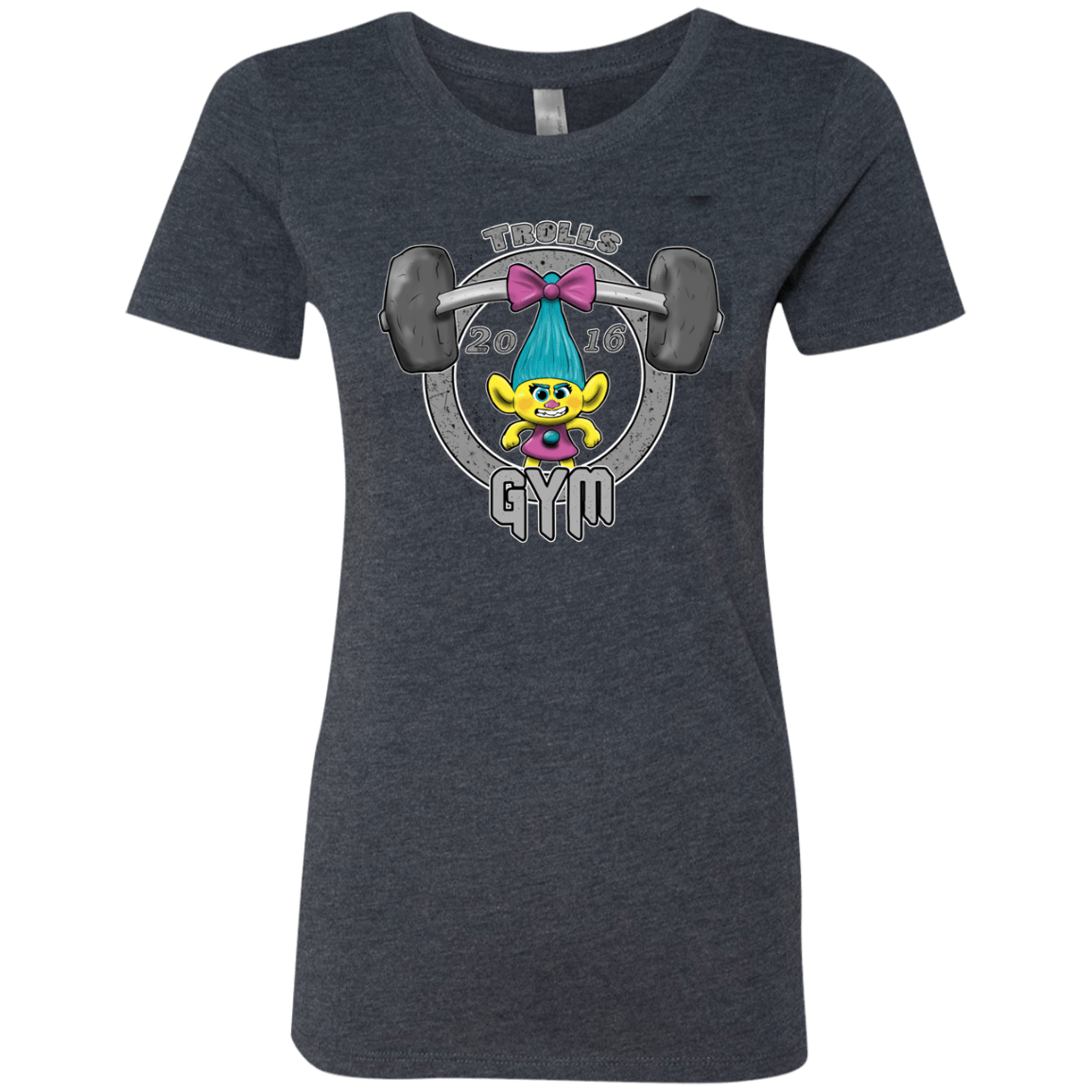 T-Shirts Vintage Navy / S Trolls Gym Women's Triblend T-Shirt