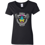 T-Shirts Black / S Trolls Gym Women's V-Neck T-Shirt