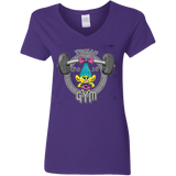 T-Shirts Purple / S Trolls Gym Women's V-Neck T-Shirt