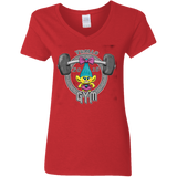 T-Shirts Red / S Trolls Gym Women's V-Neck T-Shirt