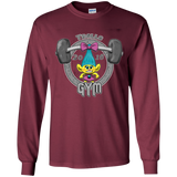 T-Shirts Maroon / YS Trolls Gym Youth Long Sleeve T-Shirt