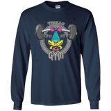 T-Shirts Navy / YS Trolls Gym Youth Long Sleeve T-Shirt