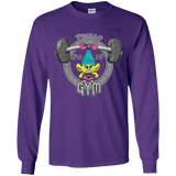 T-Shirts Purple / YS Trolls Gym Youth Long Sleeve T-Shirt