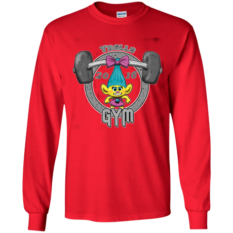 T-Shirts Red / YS Trolls Gym Youth Long Sleeve T-Shirt