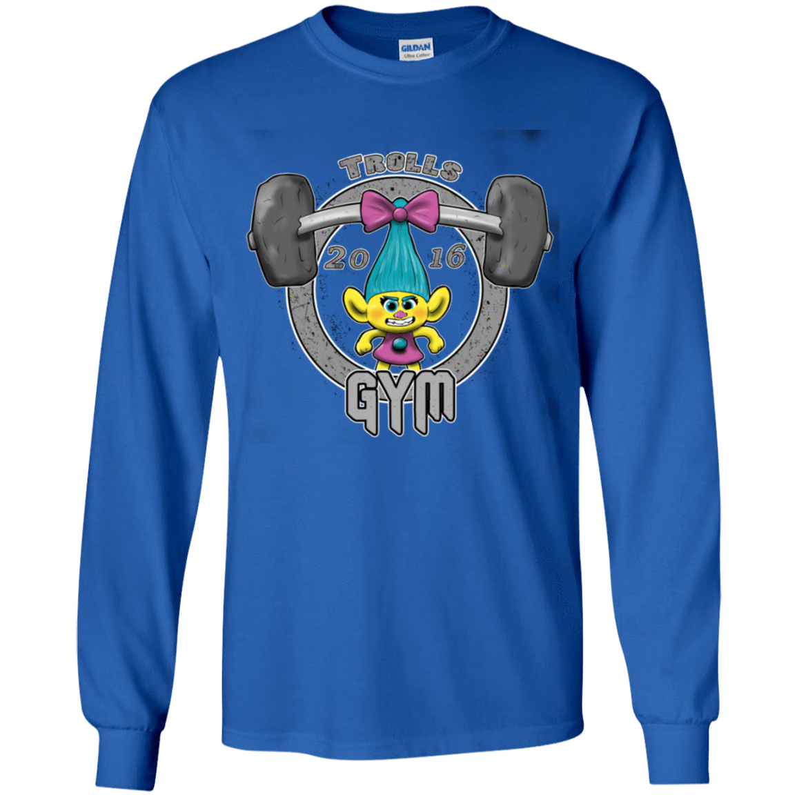 T-Shirts Royal / YS Trolls Gym Youth Long Sleeve T-Shirt