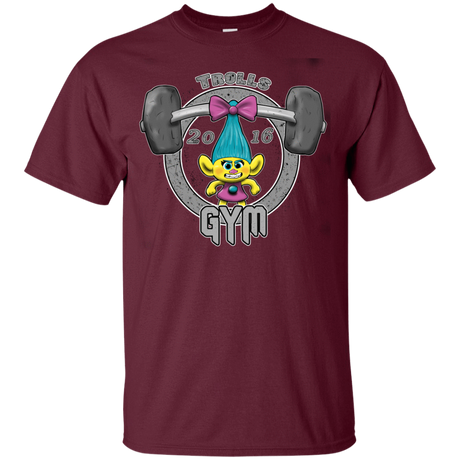 T-Shirts Maroon / YXS Trolls Gym Youth T-Shirt