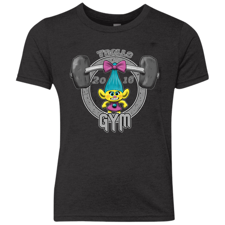 T-Shirts Vintage Black / YXS Trolls Gym Youth Triblend T-Shirt
