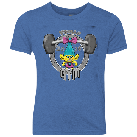 T-Shirts Vintage Royal / YXS Trolls Gym Youth Triblend T-Shirt