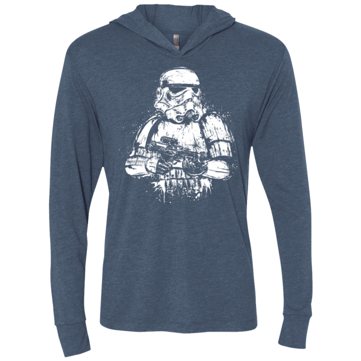 T-Shirts Indigo / X-Small Trooper of Empire Triblend Long Sleeve Hoodie Tee