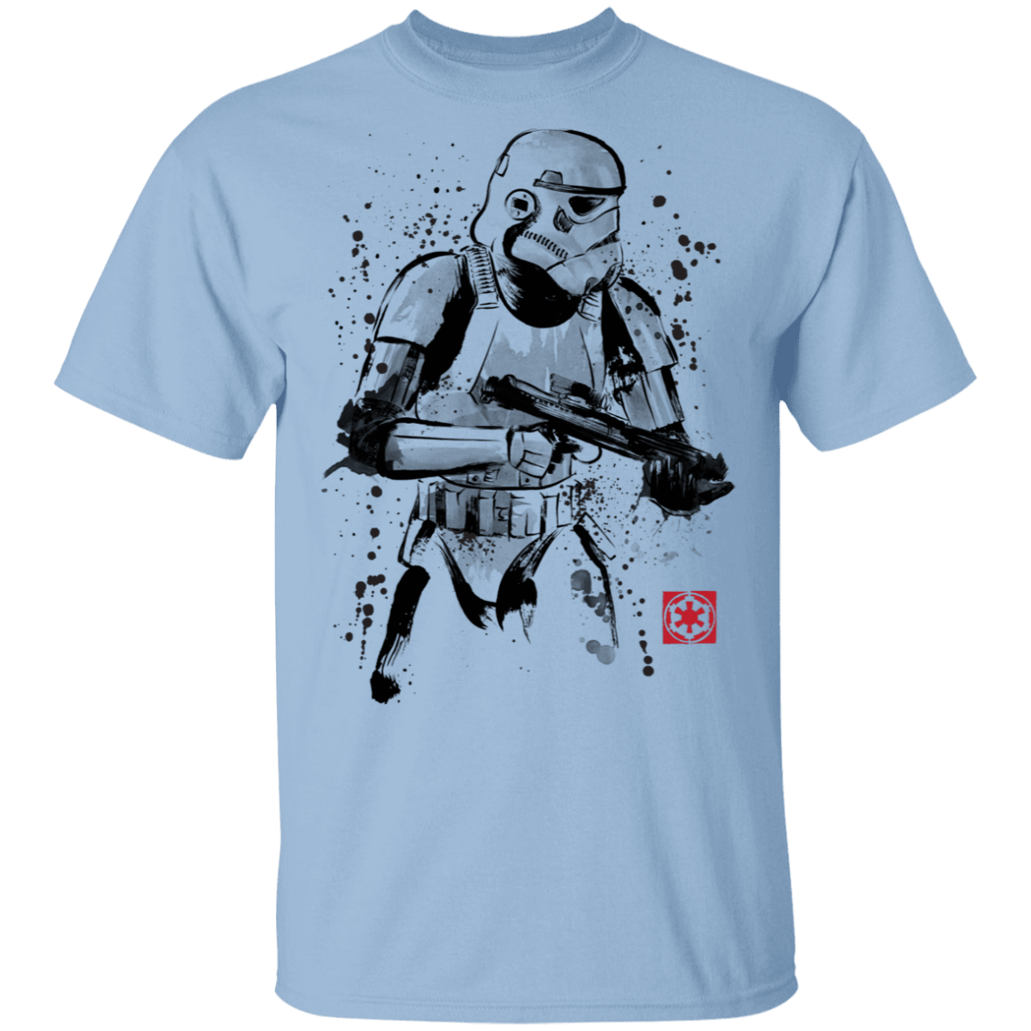 T-Shirts Light Blue / S Trooper Sumi-E T-Shirt