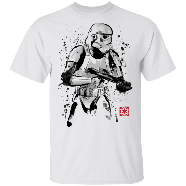 T-Shirts White / S Trooper Sumi-E T-Shirt
